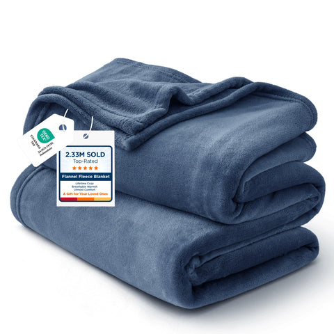 Bedsure gentleSoft front view showing full king blanket, cozy coverage benefit