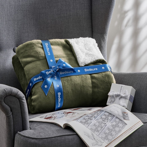 Bedsure blanket folded in gift-ready box ideal for effortless gifting