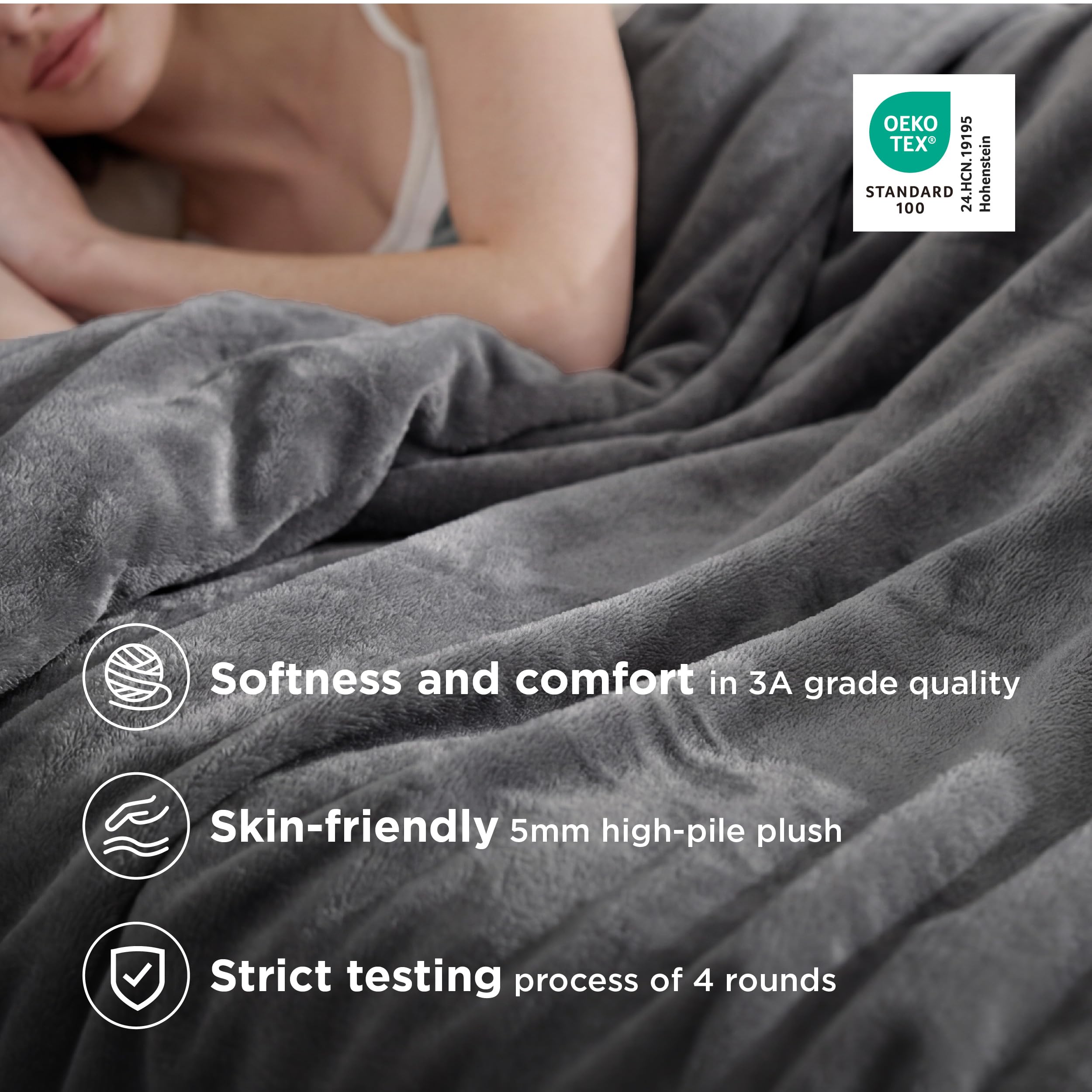 Bedsure GentleSoft in dorm room styling adding neutral decor and practical warmth