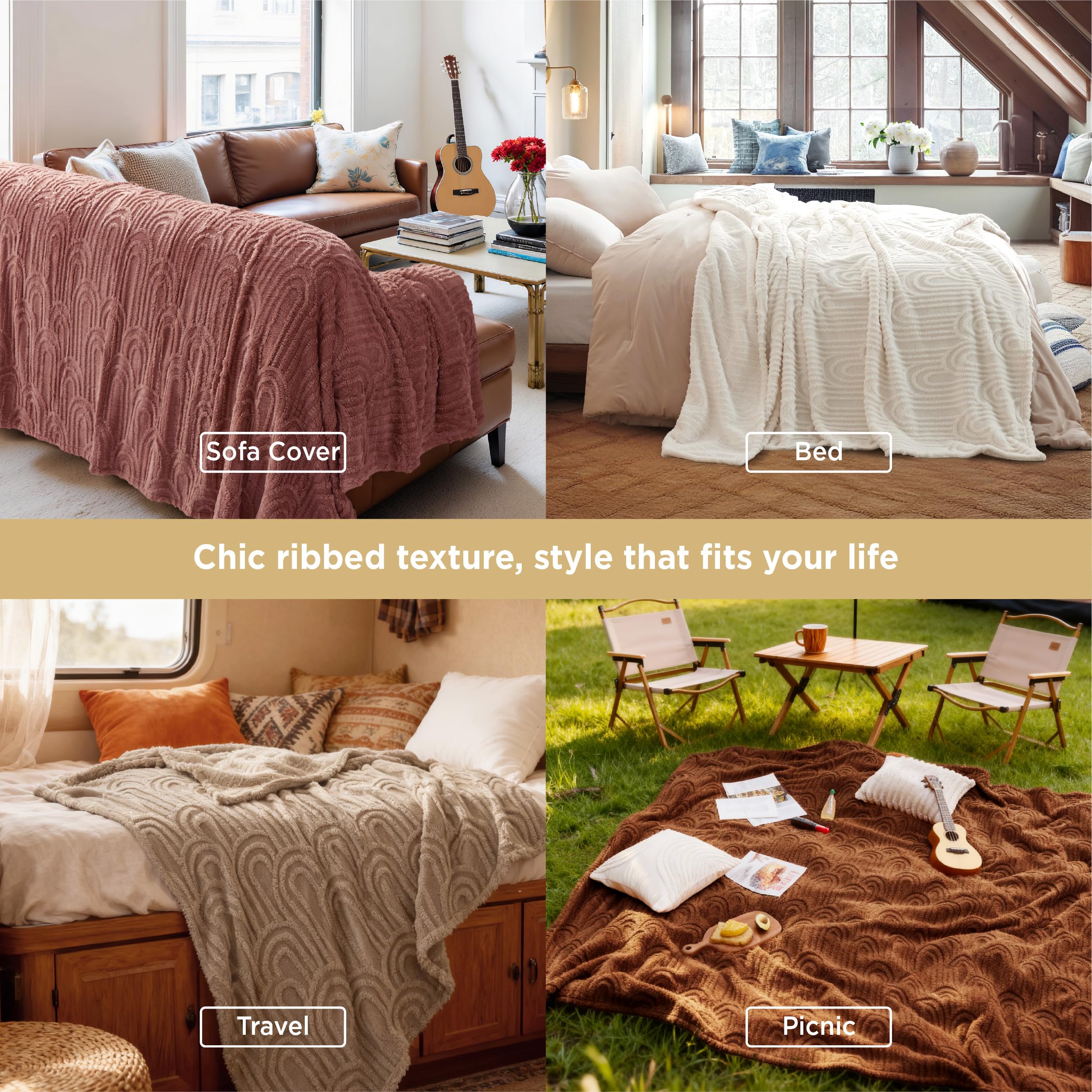 Bedsure draped on king bed showing scale and neutral styling benefit