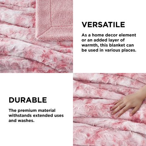Bedsure blanket draped on sofa showing comfy living-room use