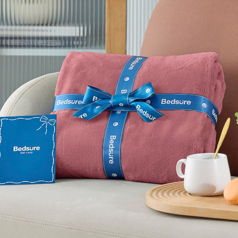 Bedsure GentleSoft packed in a bag showing easy travel portability