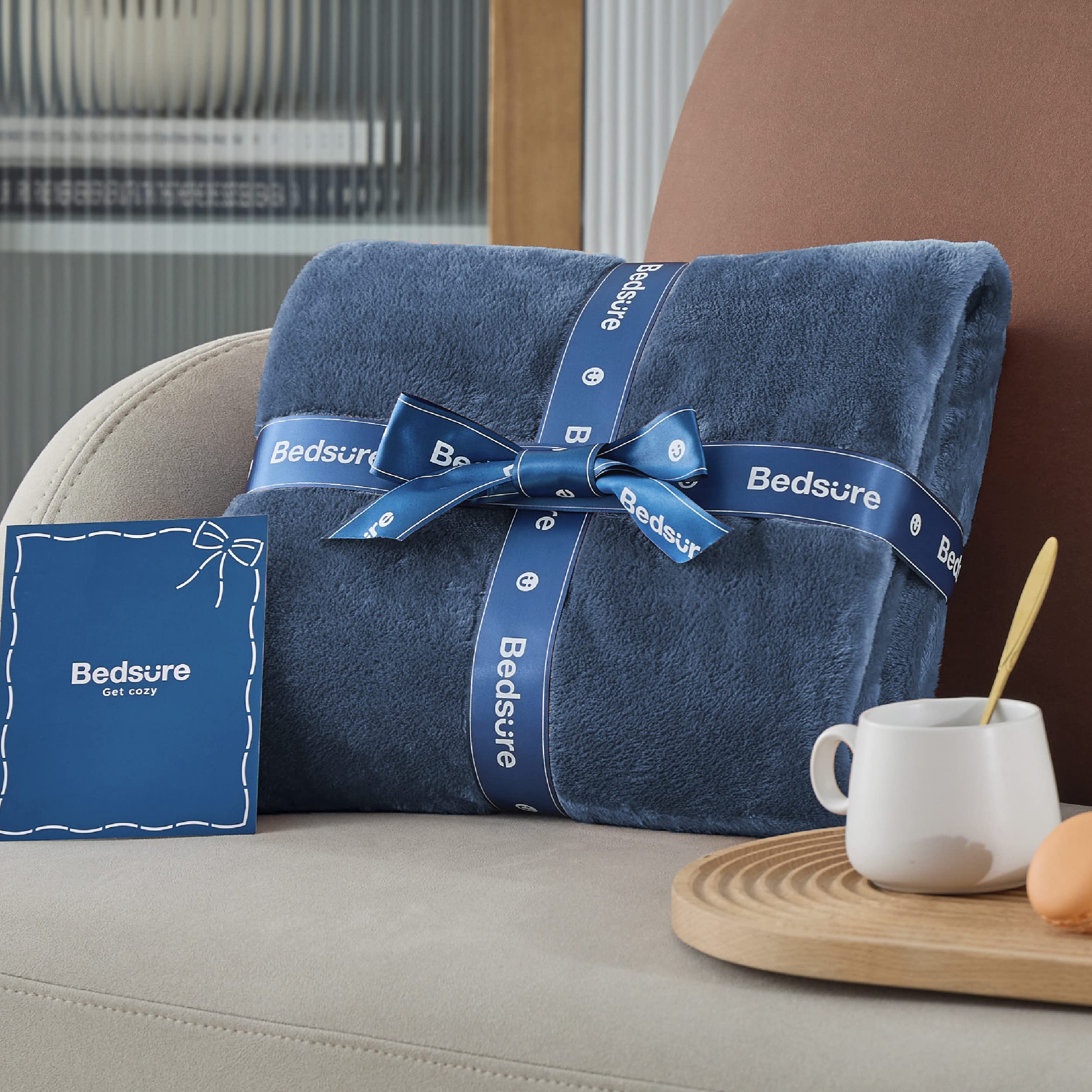 Bedsure gentleSoft pre-wrapped package showing gift-ready presentation benefit