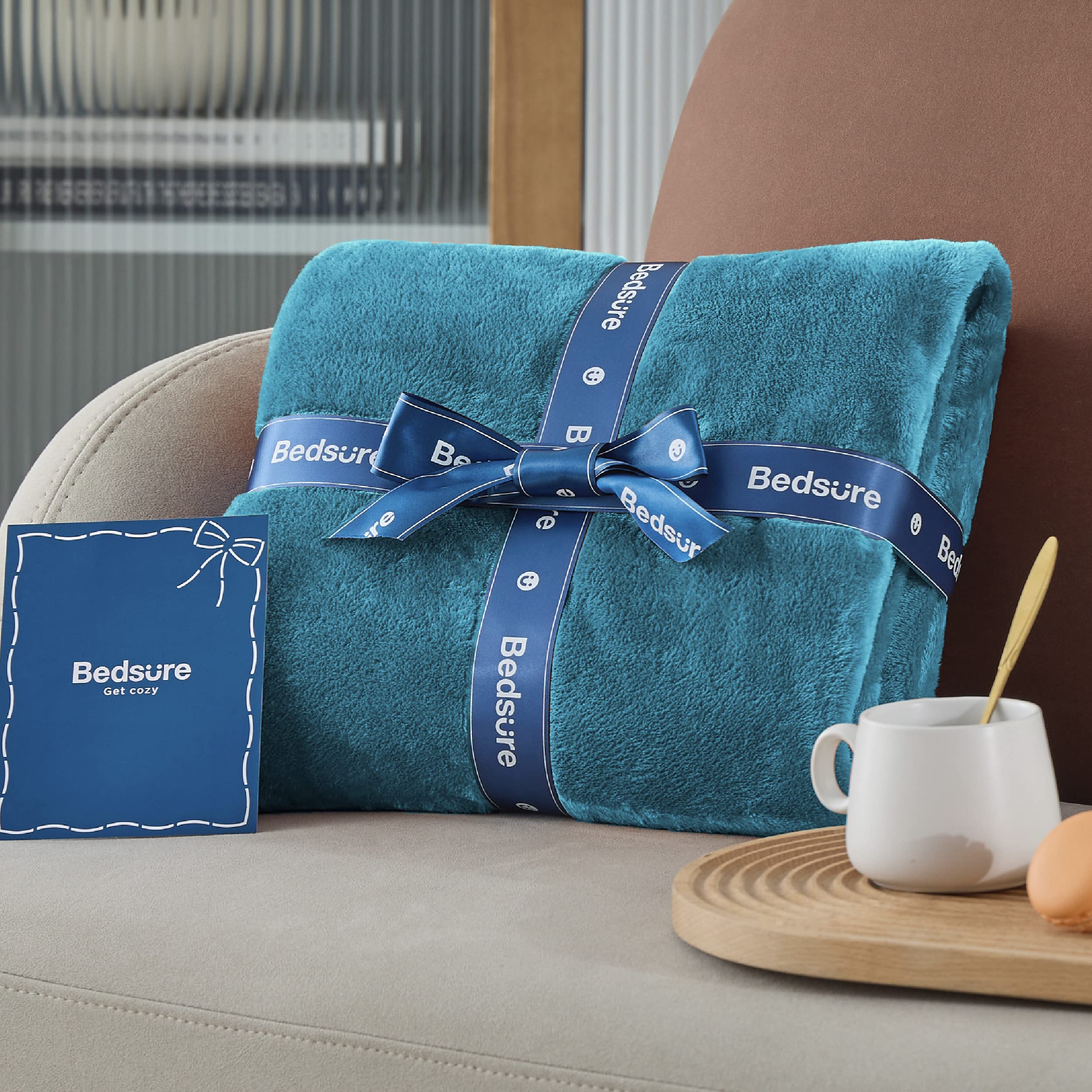 Bedsure used as a pet blanket showing washable comfort for pets and owners