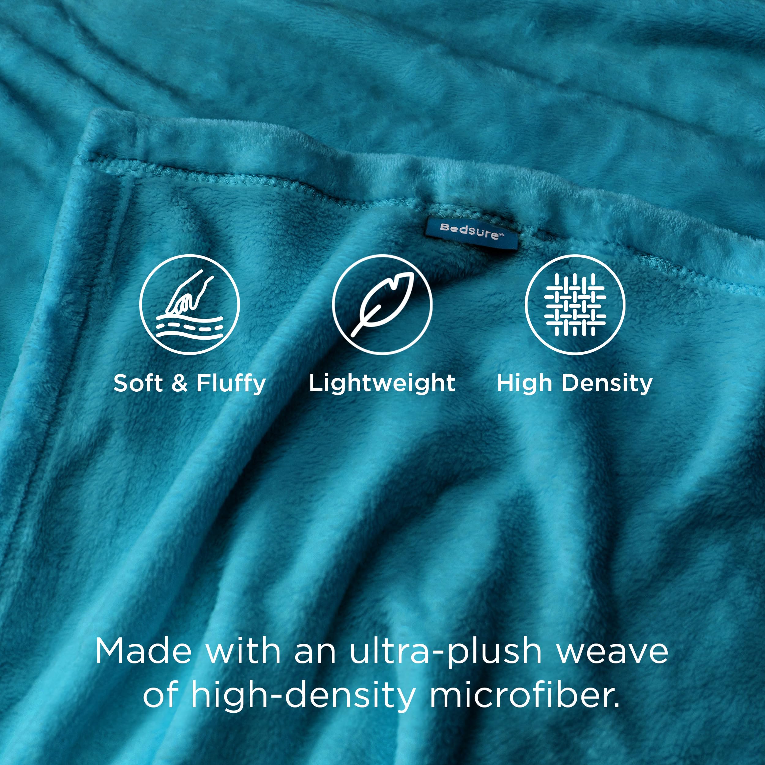 Bedsure edge stitching detail showing durable seams and long-lasting finish