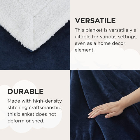 Bedsure seam stitching close-up showing reinforced edges for durability