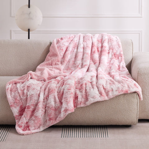 Bedsure blanket beside book showing twin size scale and versatility
