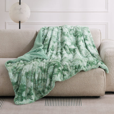 Bedsure throw on couch with person relaxing providing cozy styling