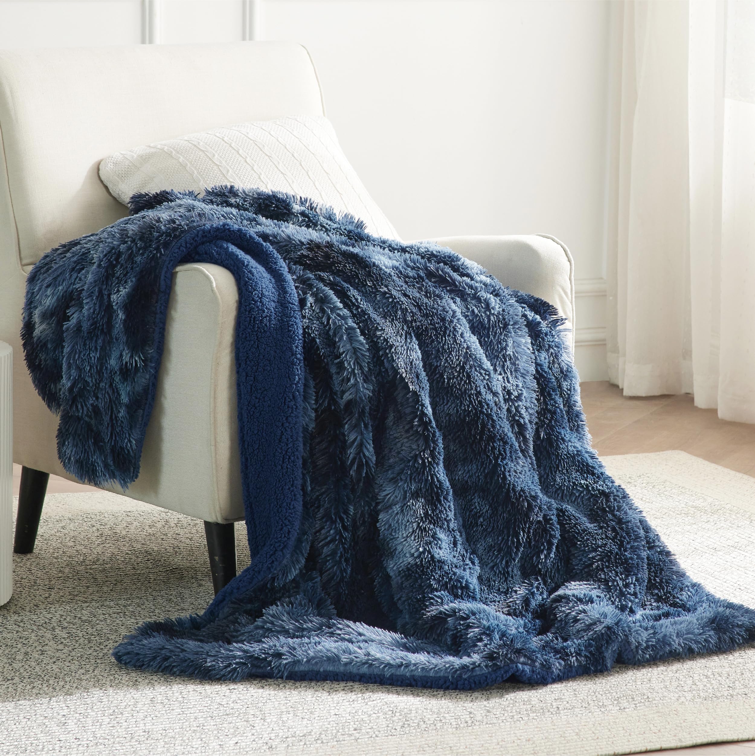 Bedsure gift-wrapped throw staged as a present showing ready-to-give convenience