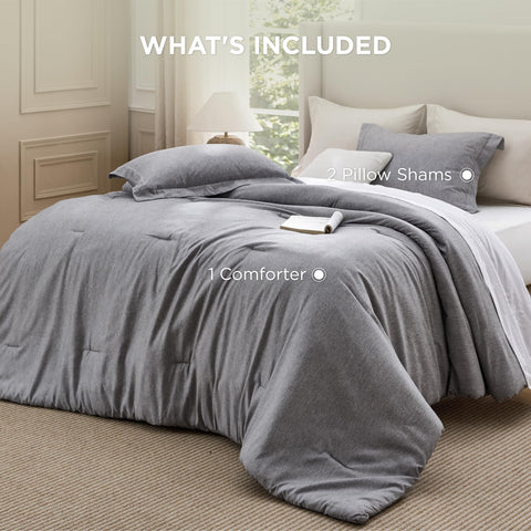 Bedsure lifestyle image of person reading in bed showing cozy relaxation appeal