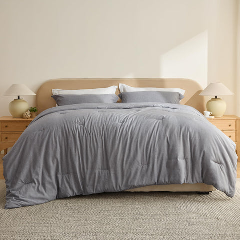 Bedsure close-up of brushed microfiber showing soft texture for comfortable sleep