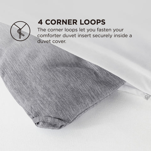 Bedsure comforter on a king bed in a bedroom setting showing relaxed lifestyle