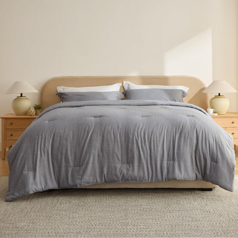 Bedsure close-up of brushed microfiber texture showing soft feel and cozy comfort