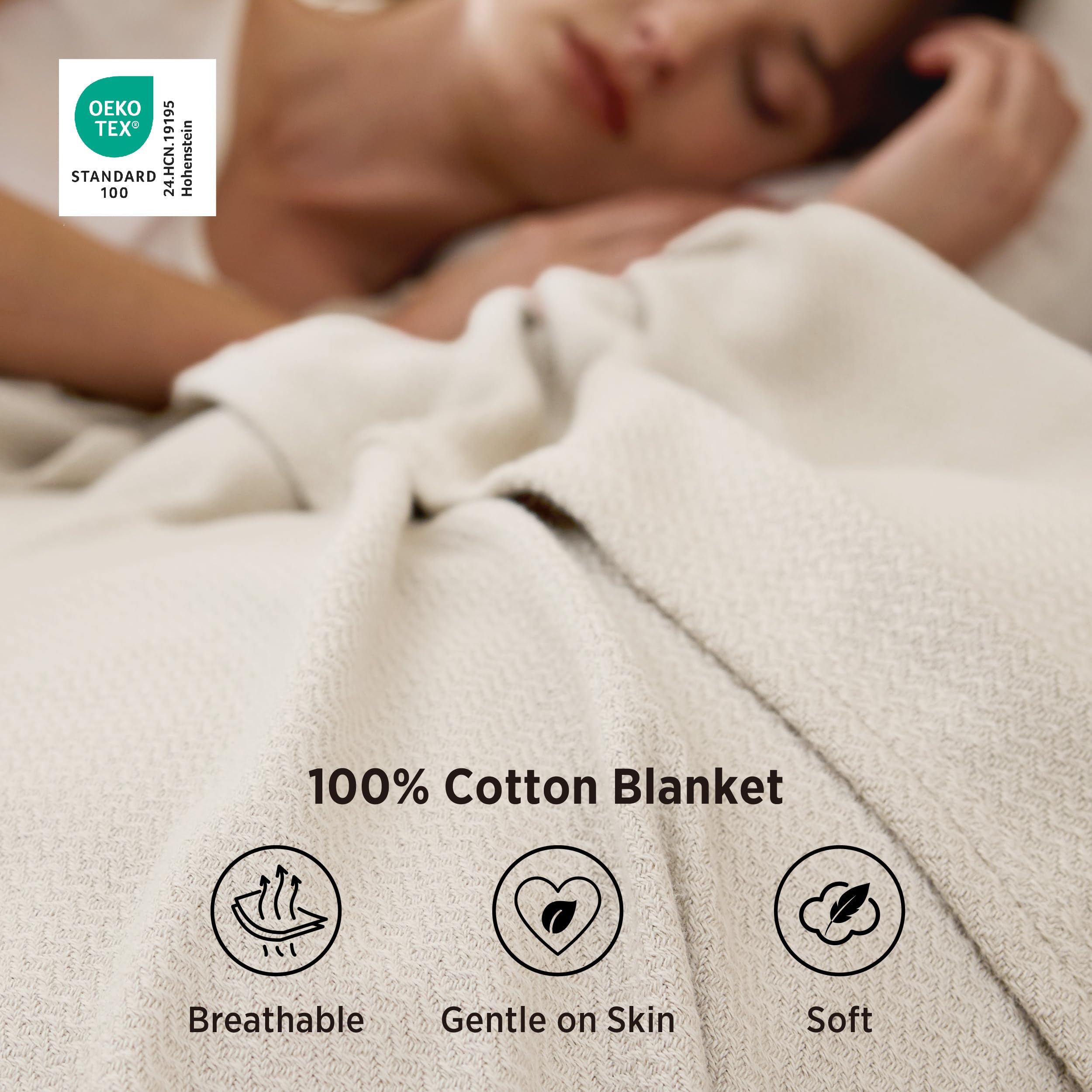 Bedsure blanket draped on queen bed offering cozy layered coverage
