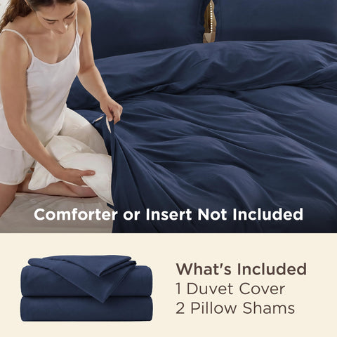 Bedsure hidden zipper detail on duvet cover for secure, seamless closure