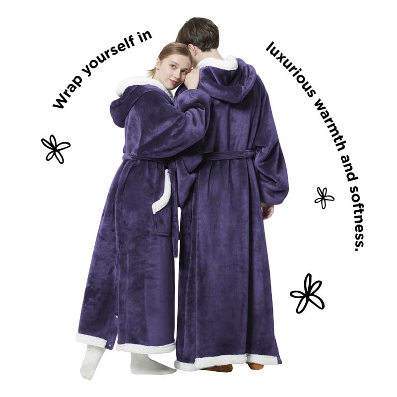 Bedsure wearable blanket in living room use offering relaxed comfort during TV time