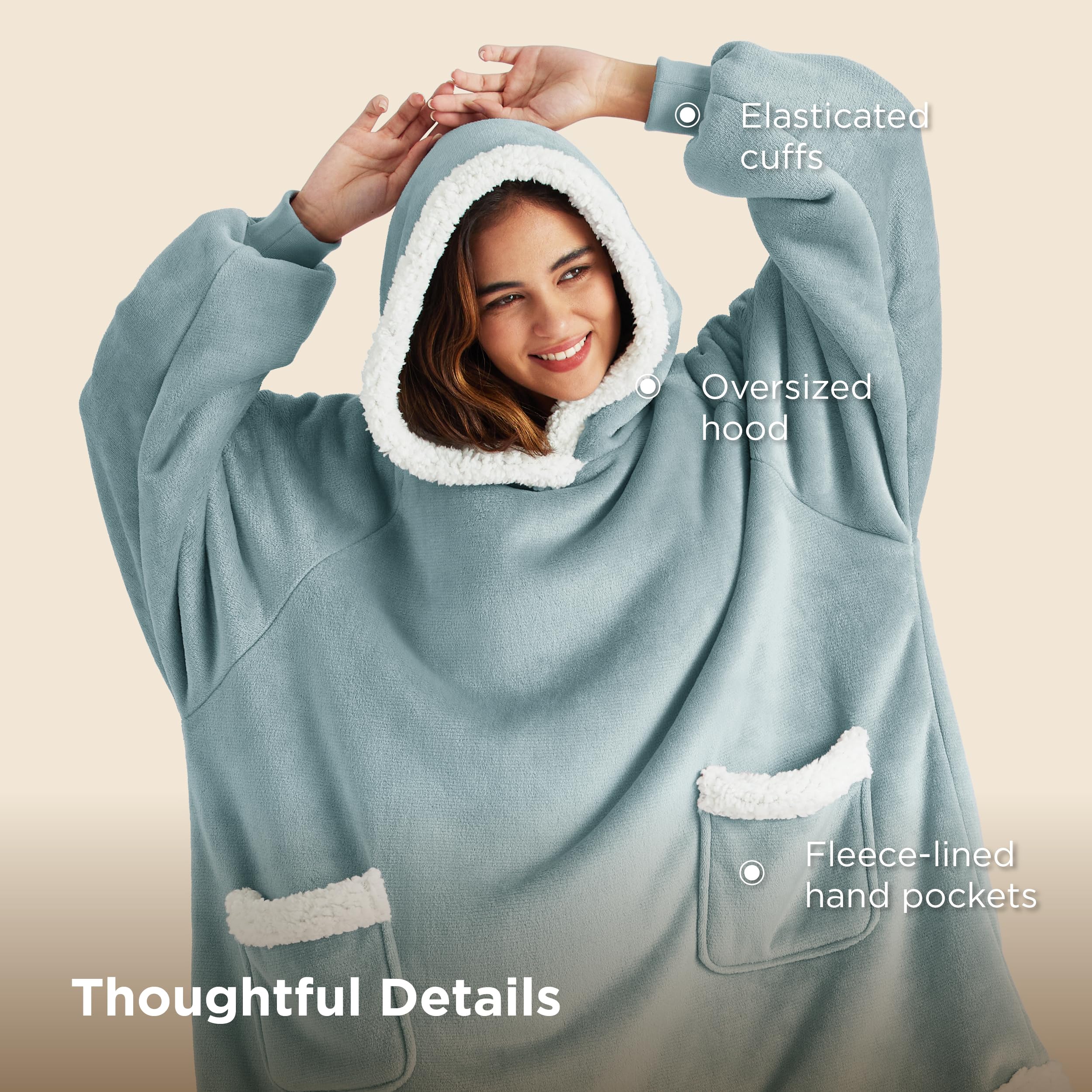 Bedsure hoodie folded flat showing neat packaging and gifting appeal