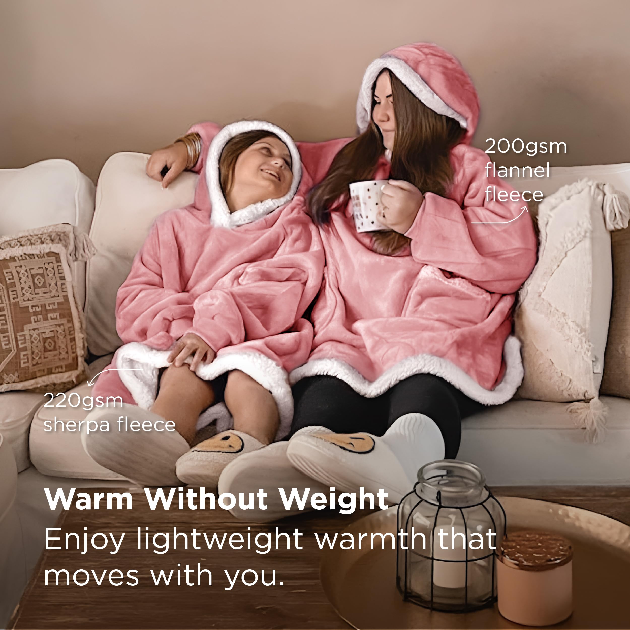 Bedsure sherpa lining close-up showing plush interior for superior insulation