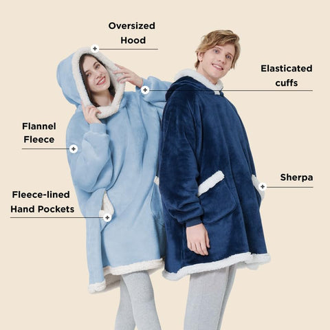 Bedsure sherpa lining close-up highlighting plush texture and comfort