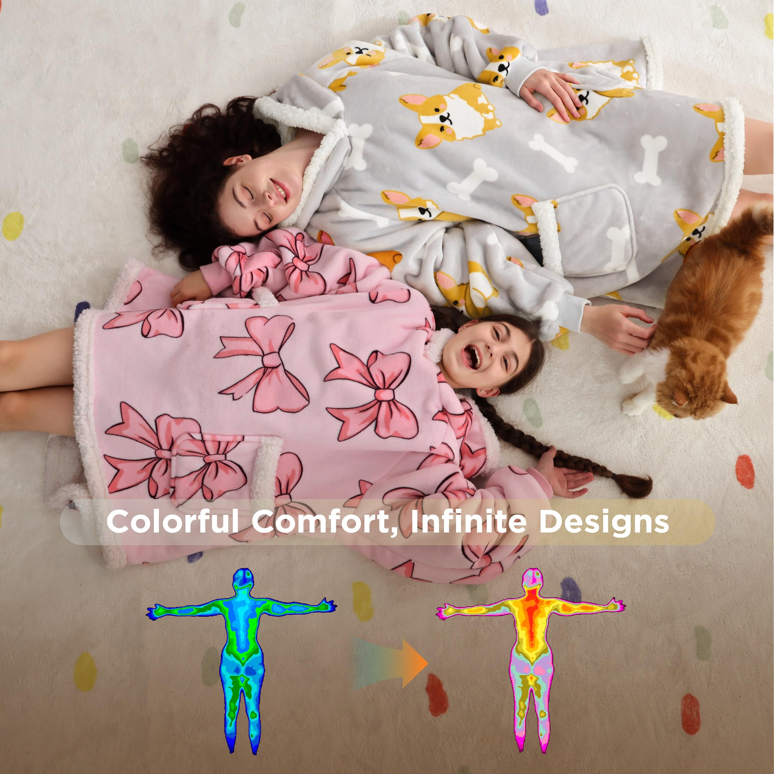 Bedsure hoodie worn by woman lounging demonstrating relaxed comfort