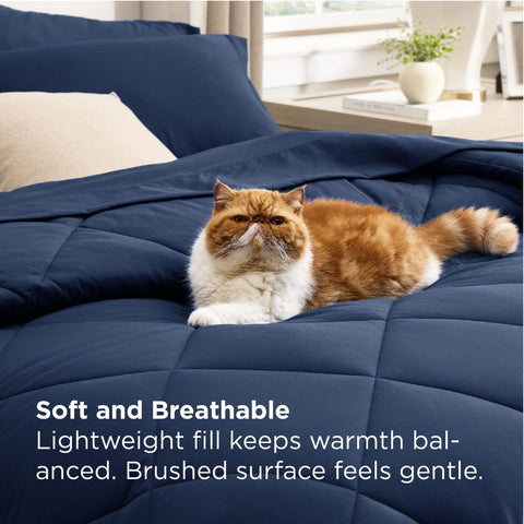 Bedsure hydro-brush fabric texture close-up offering silky softness benefit