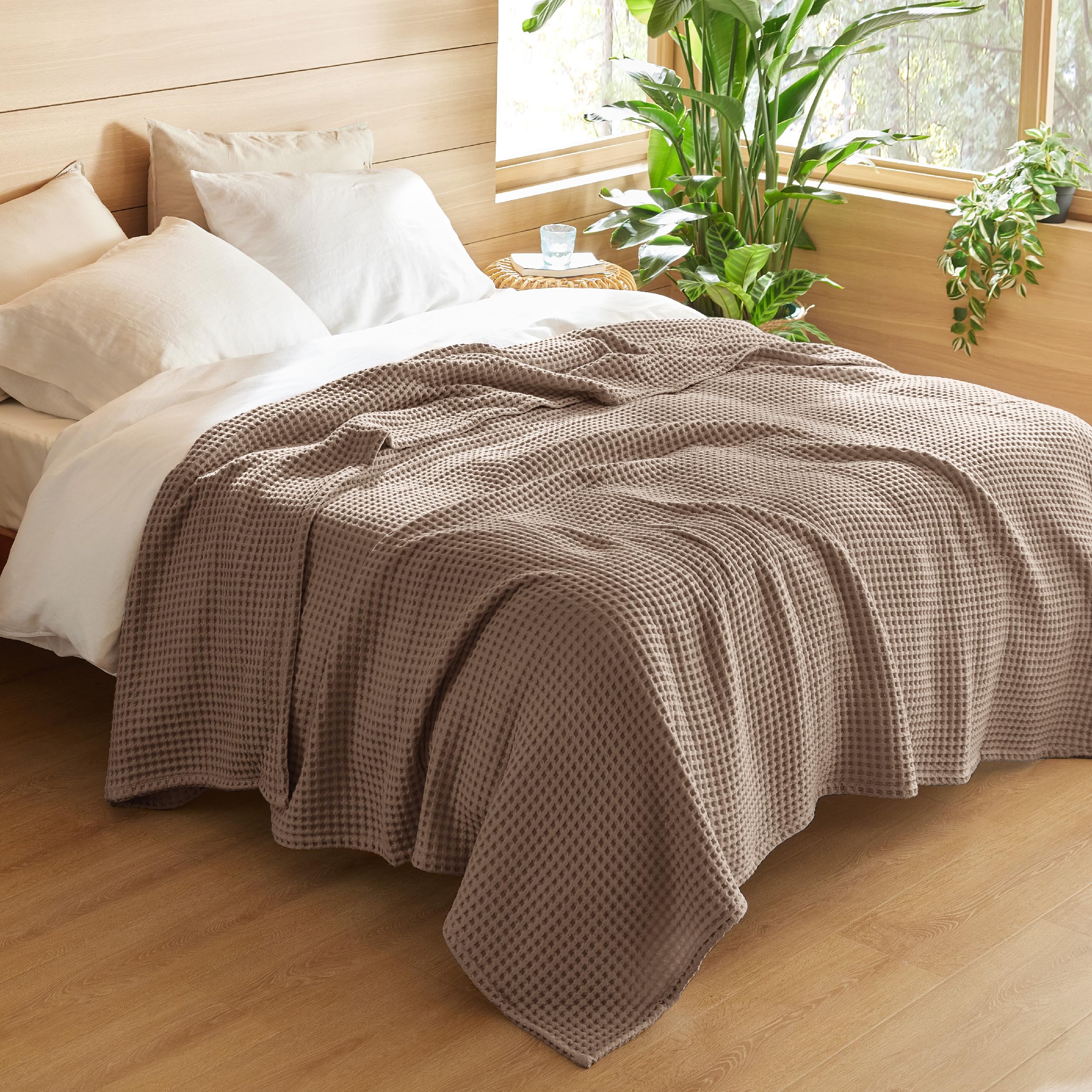 Bedsure in living room lifestyle image showing versatile home decor use