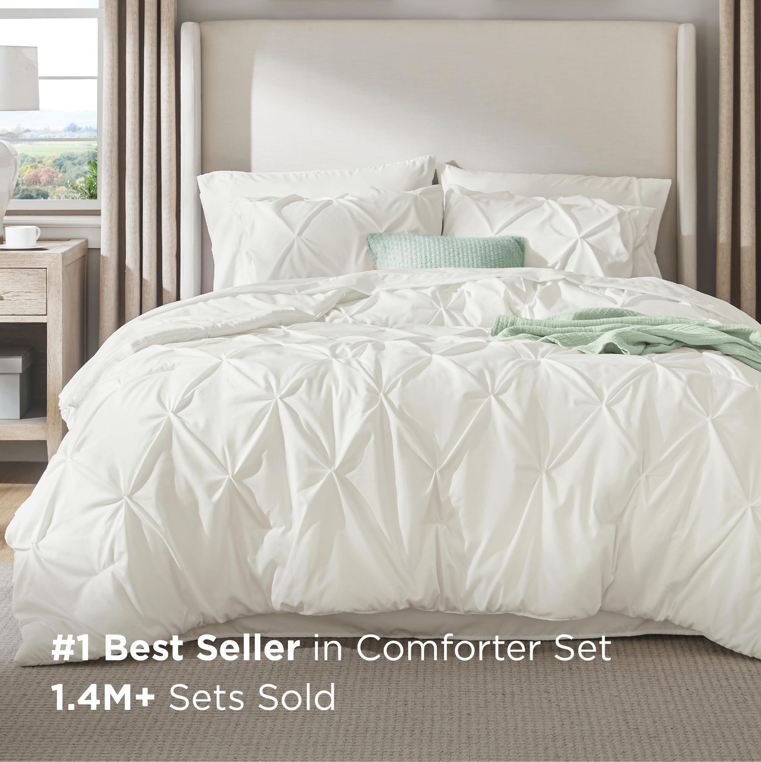 Bedsure pillowcases seam detail highlighting quality finish and comfort