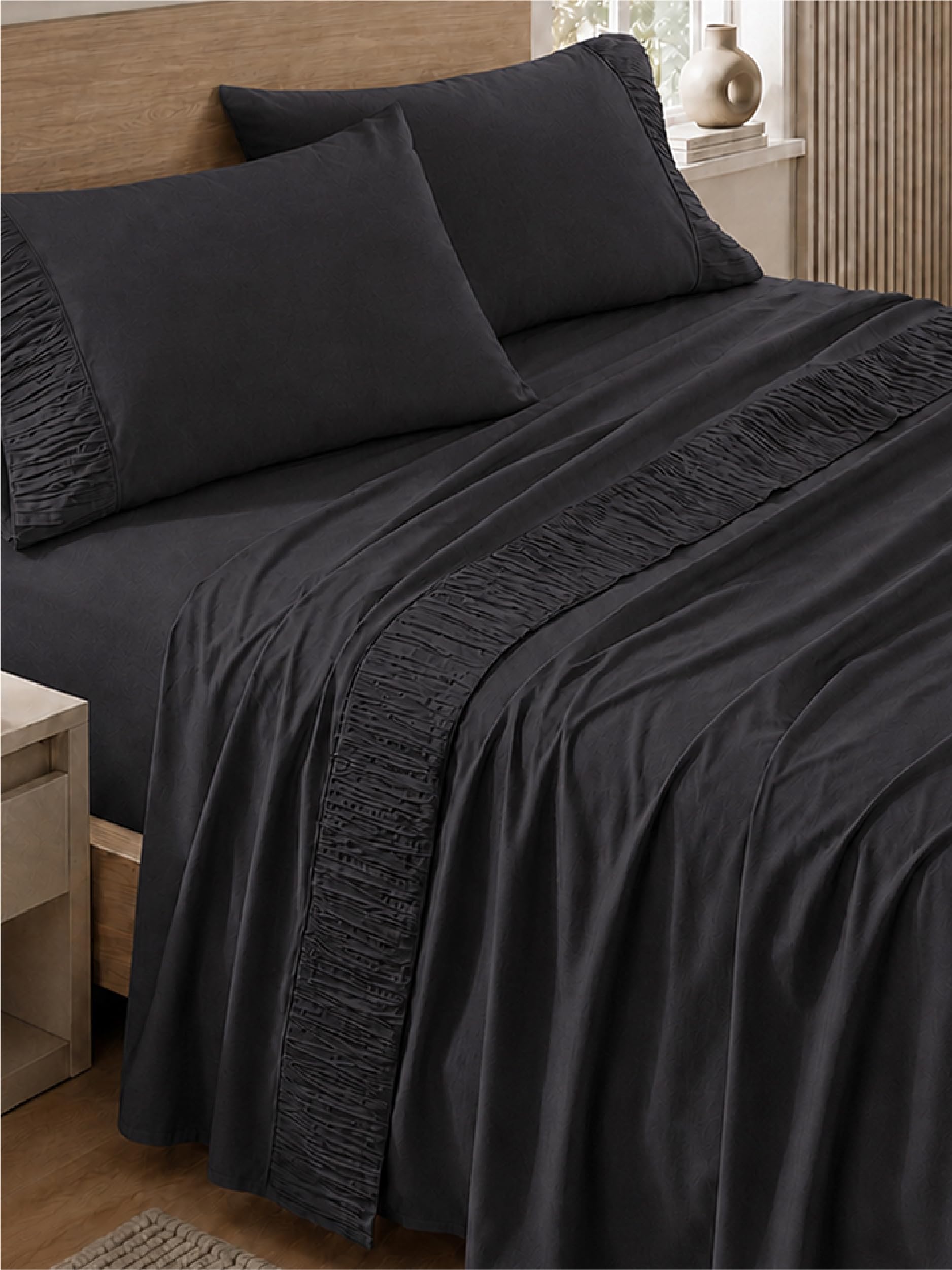 Bedsure king front packaging showing set and color, visually reassuring quality