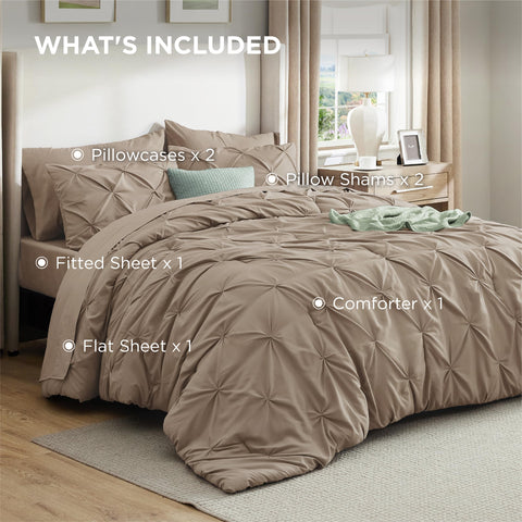 Bedsure boxed packaging open to reveal complete 7-piece set ready for gifting