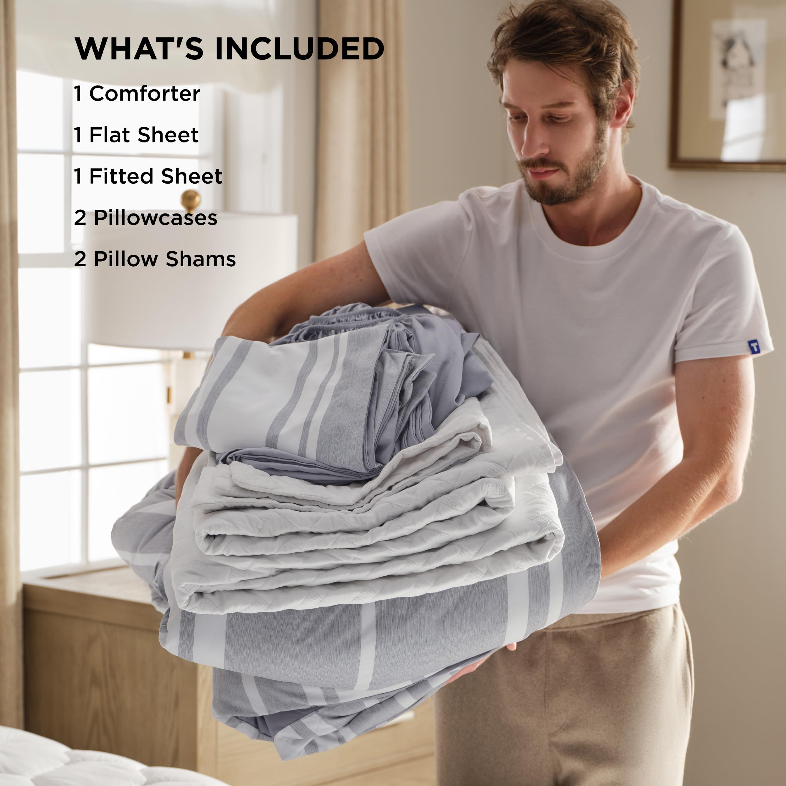 Bedsure king size scale comparison showing generous coverage benefit