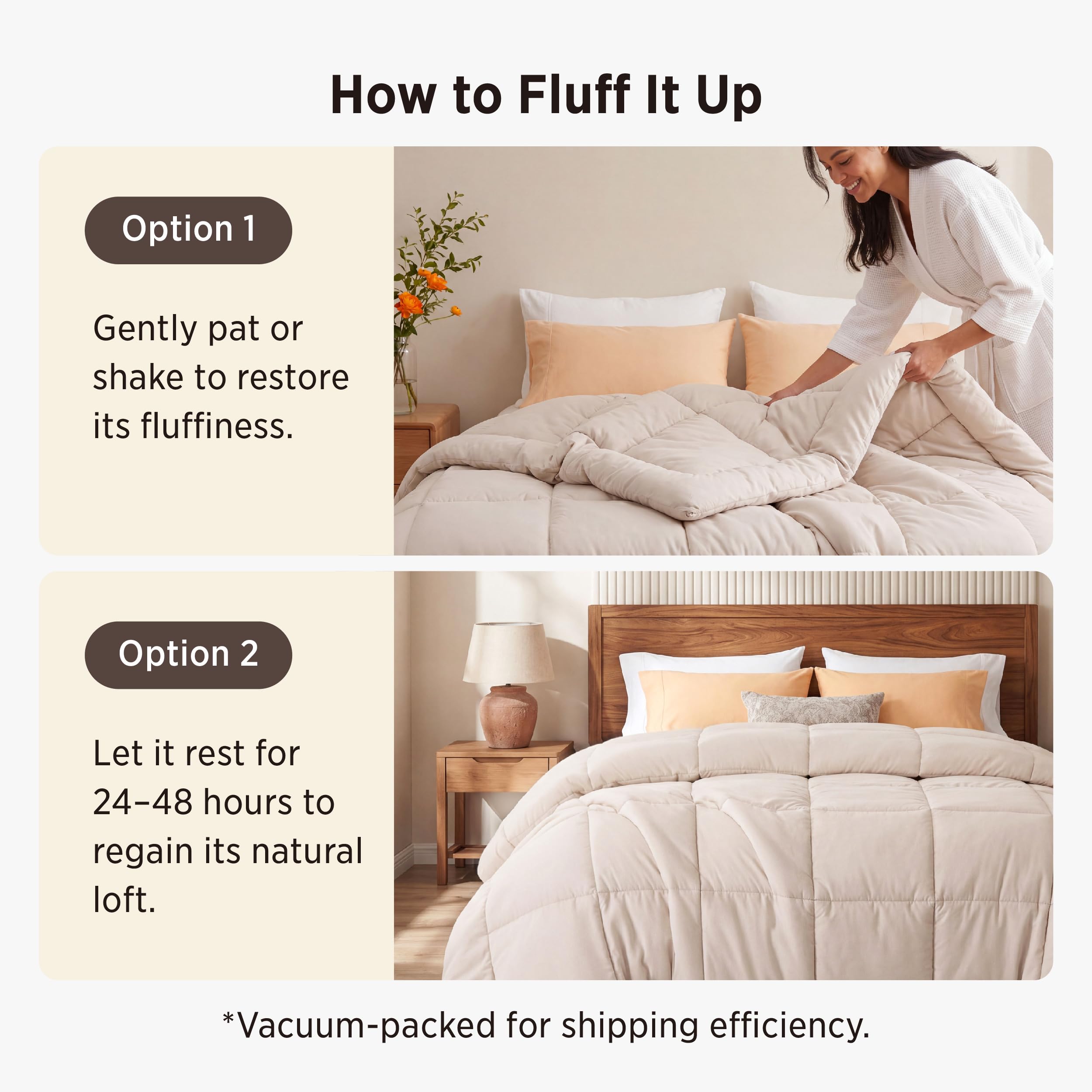 Bedsure laundry machine wash demonstration highlighting easy care benefit