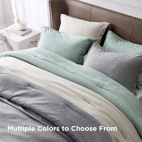 Bedsure styled bedroom scene shows calming mint decor benefit