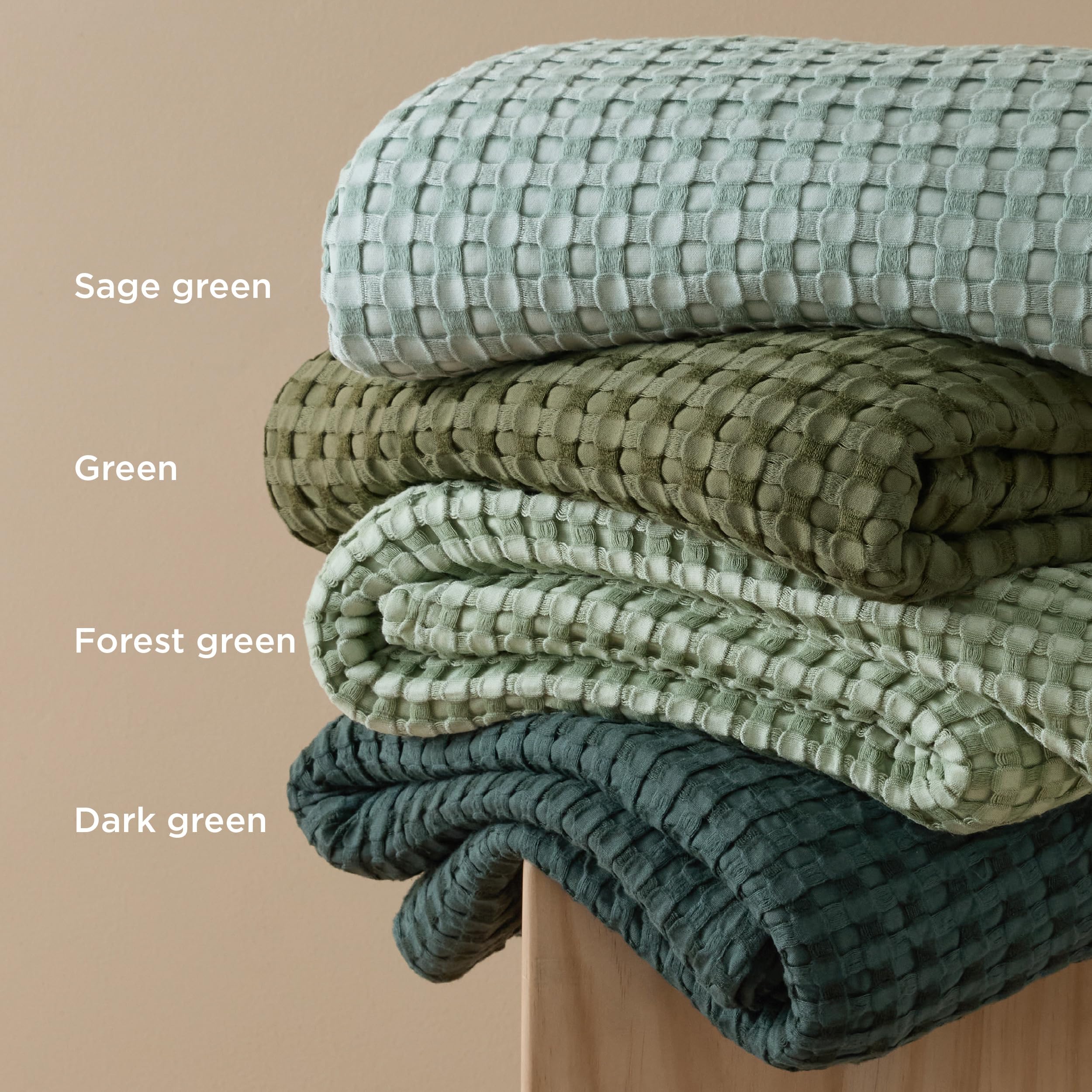 Bedsure styled in bedroom setting showing decorative layering benefit