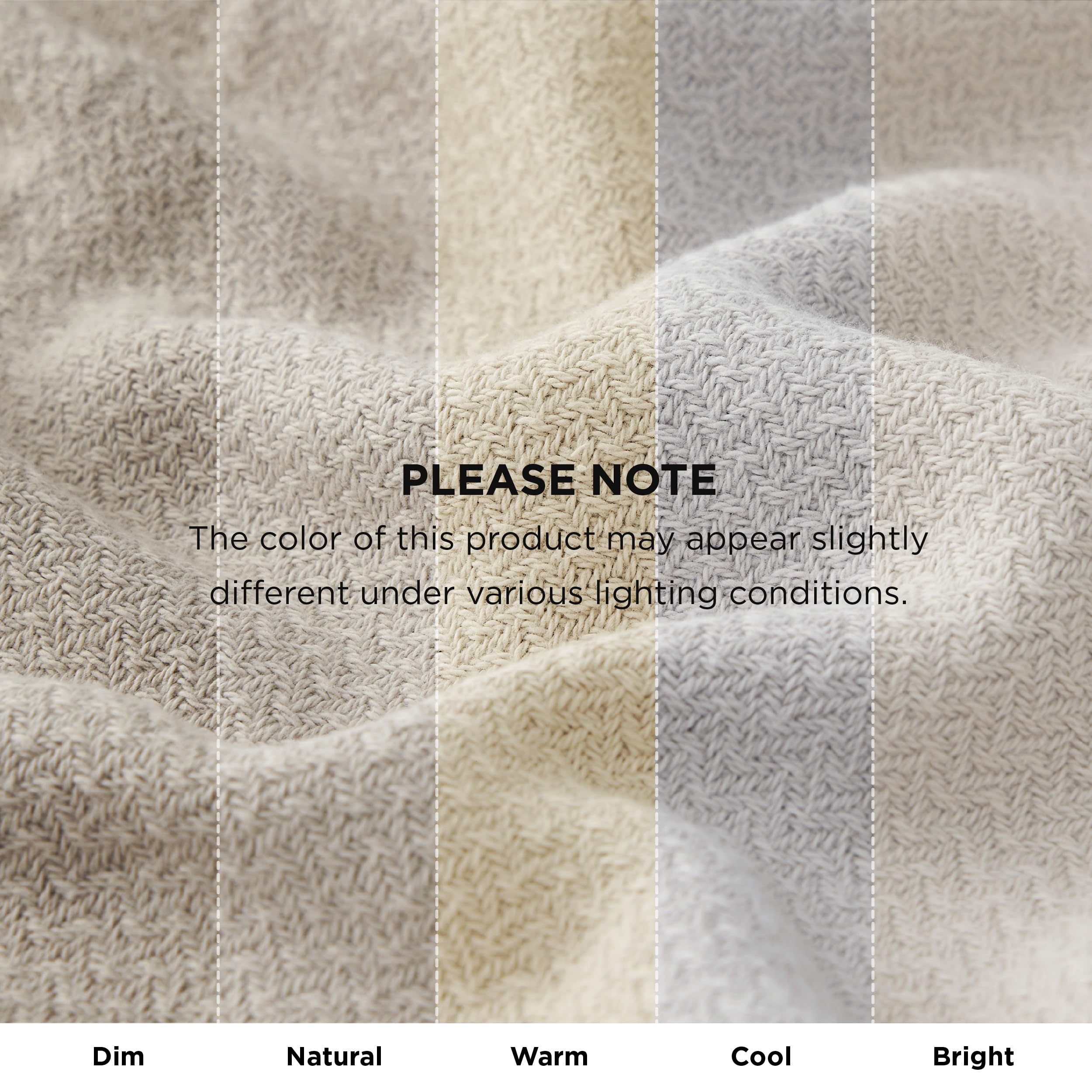 Bedsure styled bedroom with blanket adding neutral texture and refined atmosphere
