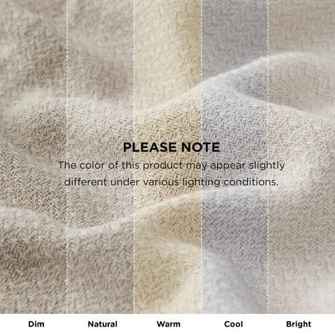 Bedsure styled bedroom with blanket adding neutral texture and refined atmosphere