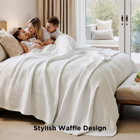 Bedsure used as sofa throw demonstrates versatile home comfort