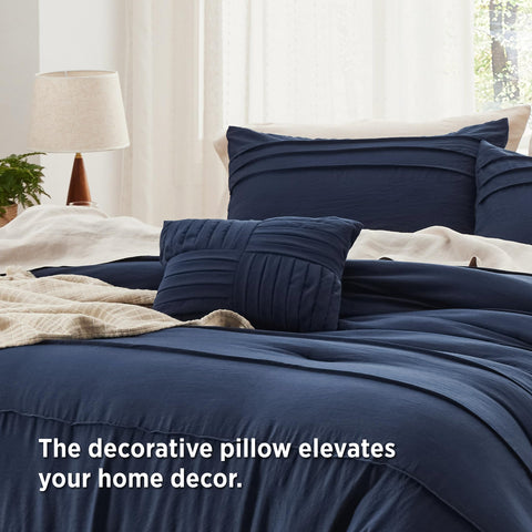 Bedsure lifestyle dorm room setup demonstrating compact stylish bedding