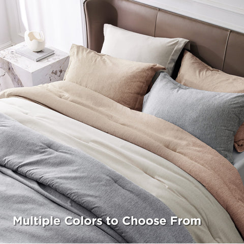 Bedsure bedroom lifestyle shot showing relaxed, neutral decor benefit