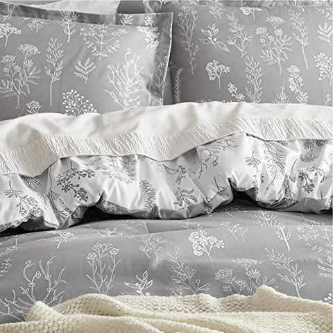 Bedsure comforter on a styled bed demonstrating cozy cottagecore bedroom aesthetic