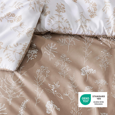 Bedsure lifestyle image in styled bedroom illustrating easy seasonal refresh