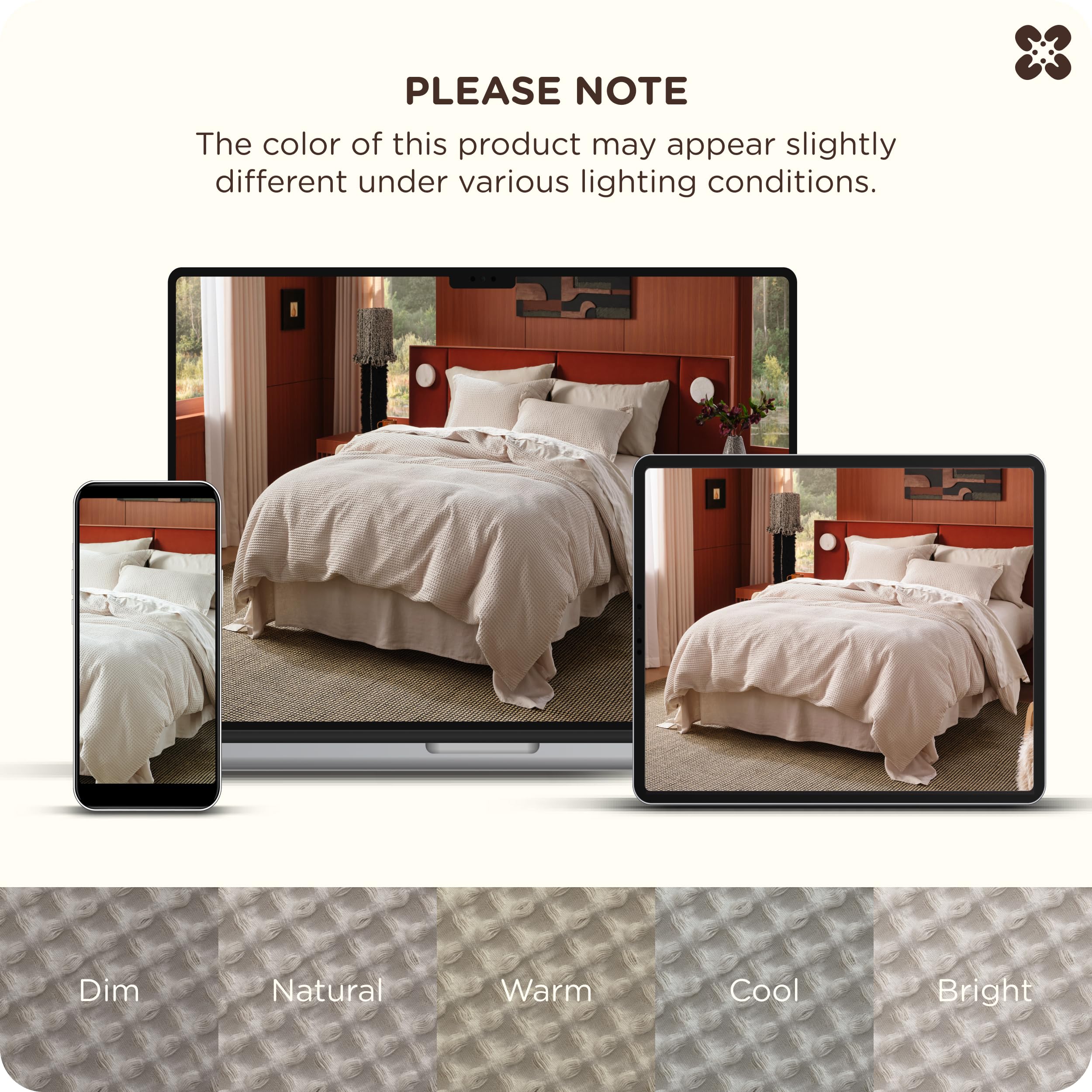 Bedsure bedroom lifestyle with duvet cover creating a cozy reading nook
