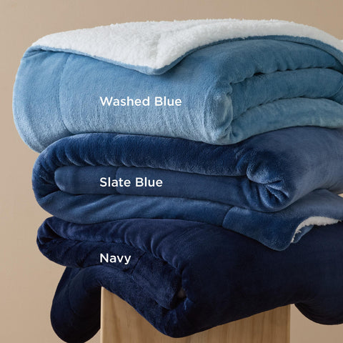 Bedsure lifestyle photo of blanket in living room offering cozy family warmth