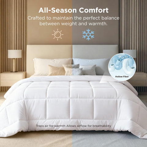 Bedsure loft and fill texture showcasing plushness and breathable comfort