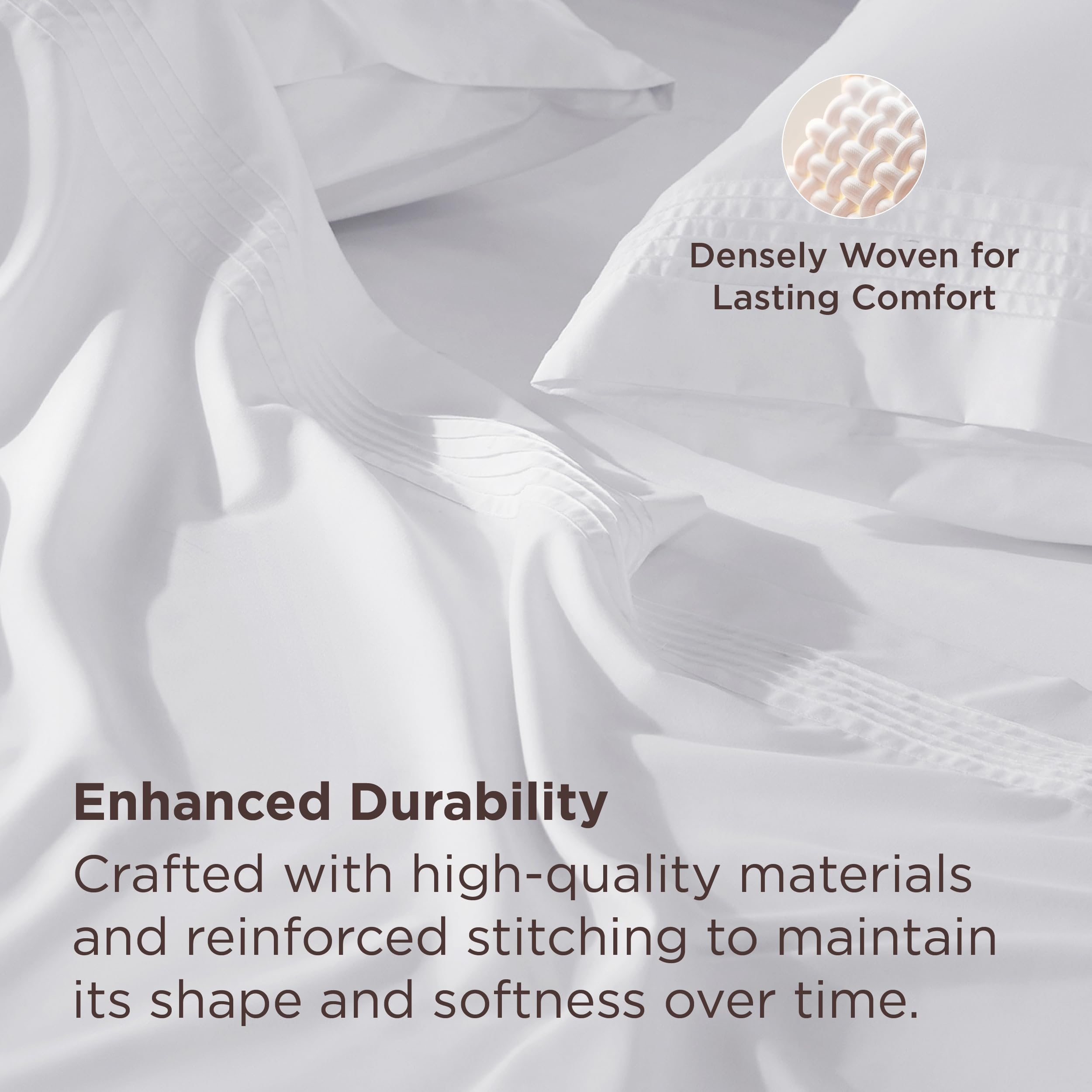Bedsure mattress depth demo with measuring tape proving 21-inch compatibility