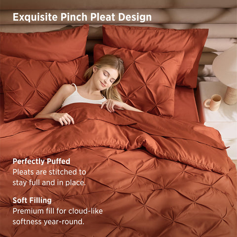 Bedsure brushed microfiber close-up showing soft texture for comfort