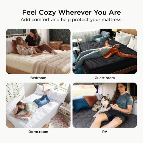 Bedsure microfiber cover hand-touch demo showing soft noiseless feel