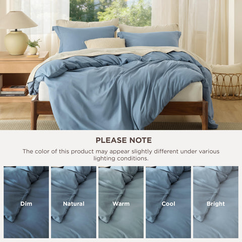 Bedsure matching pillow shams displayed with neat edges and smooth finish