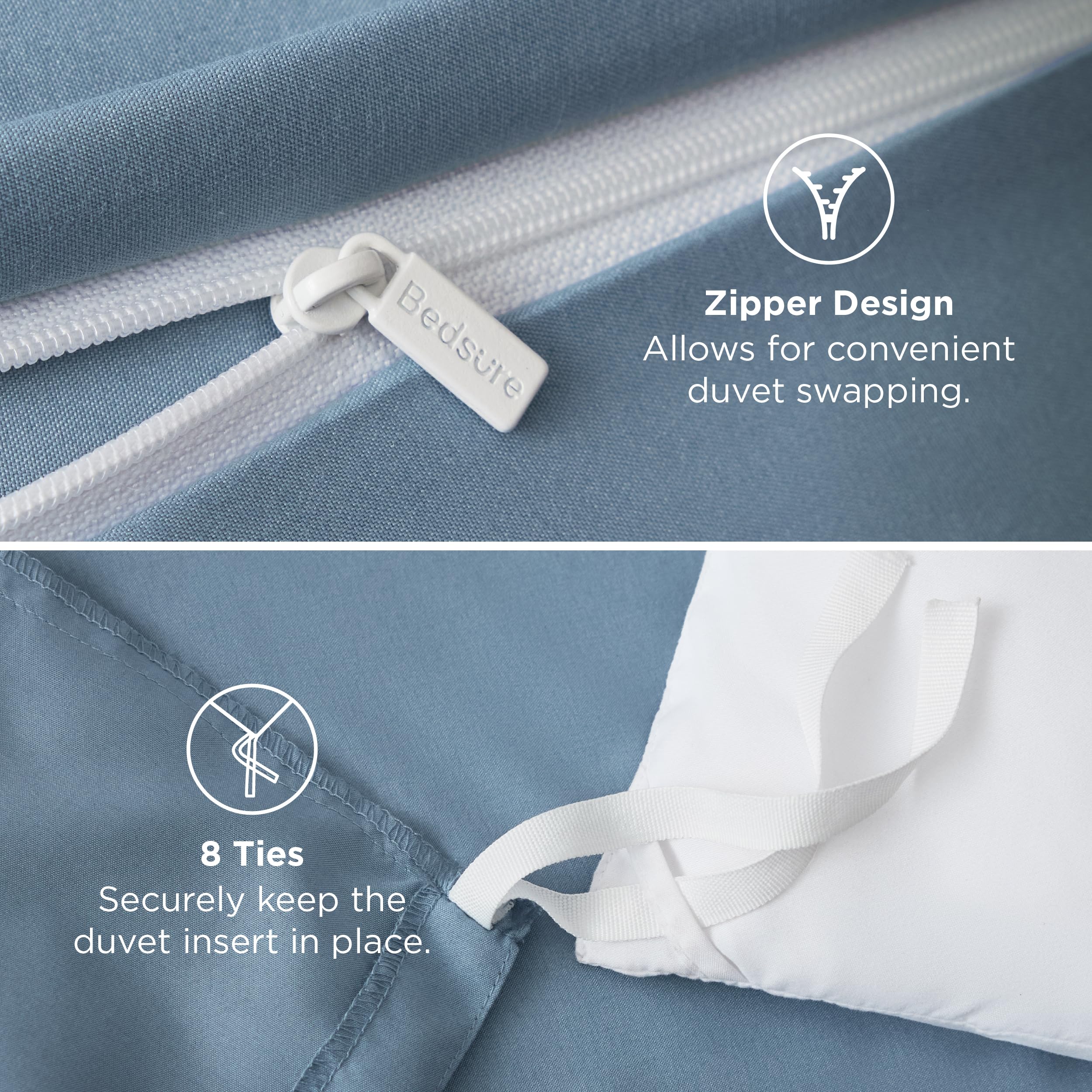 Bedsure queen-size spread shown to indicate dimensions and full coverage