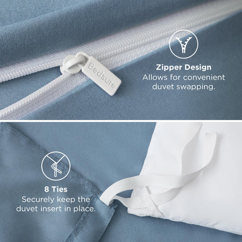 Bedsure queen-size spread shown to indicate dimensions and full coverage