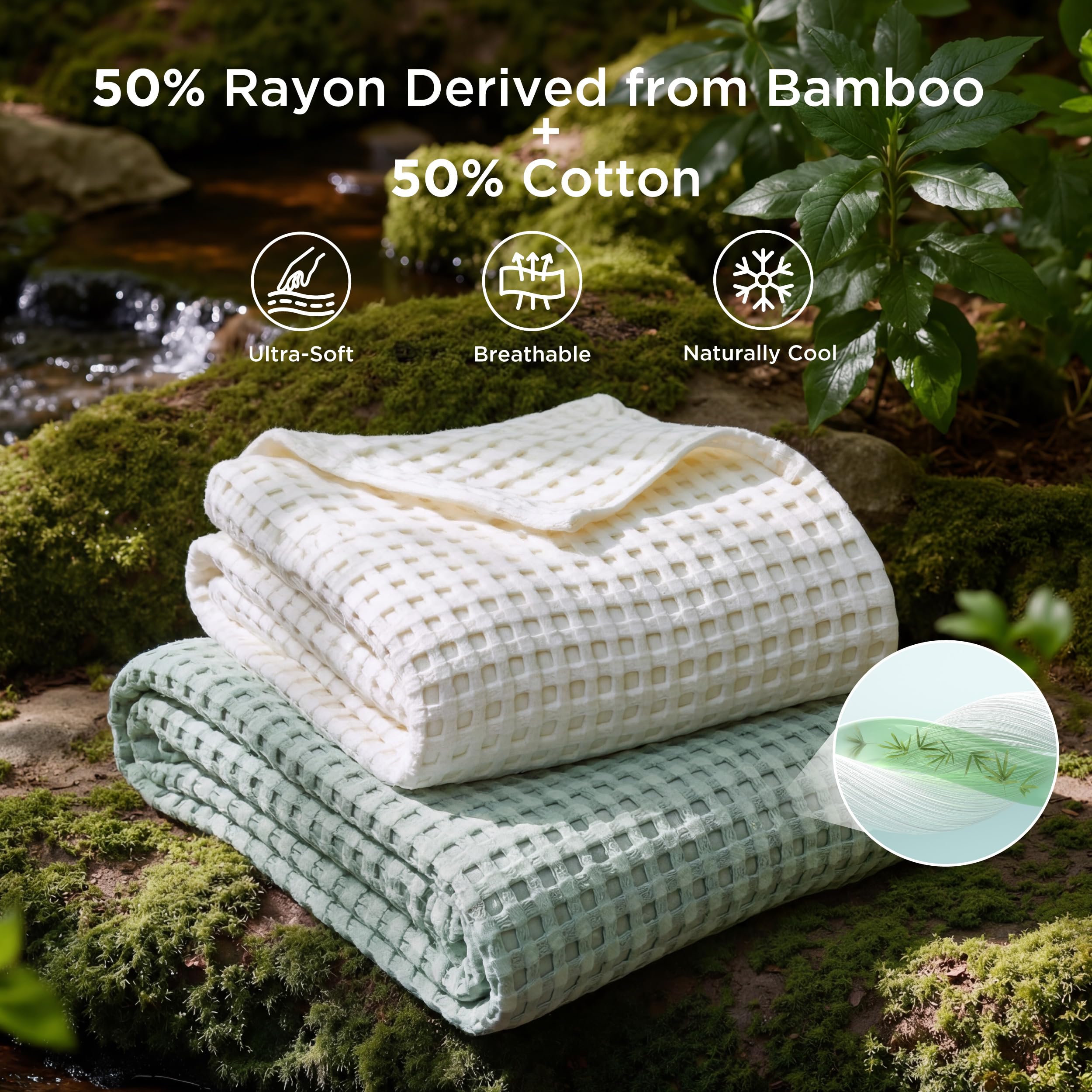 Bedsure blanket spread on king bed offering cool coverage and style